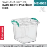 SAKLAMA KUTUSU KARE DERİN M.BOX NO:6 (10 LT) (E-625)