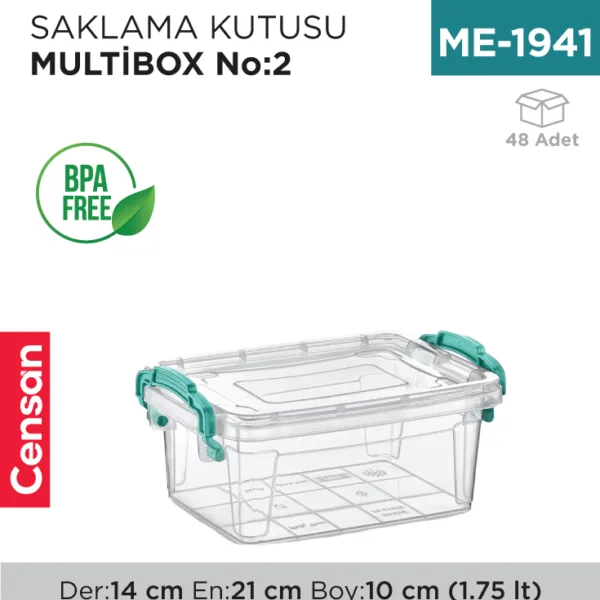 SAKLAMA KUTUSU M.BOX NO:2 (1.75 LT) (E-501)