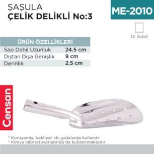 ŞAŞULA DELİKLİ ÇELİK NO:2 (MKÜR-3D)(DSL-2)