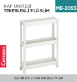 RAF ÜNİTESİ TEKERLEKLİ 3LÜ SLİM (0060)(3010)(0268)(0800)