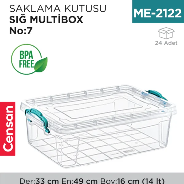 SAKLAMA KUTUSU SIĞ M.BOX NO:7 (15 LT) (E-495)