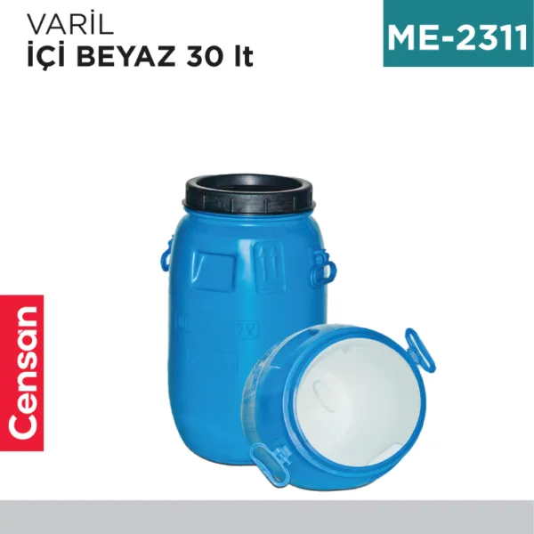 VARİL 30 LT İÇİ BEYAZ (İ30 01)