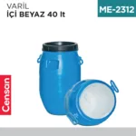 VARİL 40 LT İÇİ BEYAZ (İ40 01)