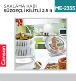 SAKLAMA KABI SÜZGEÇLİ KİLİTLİ 2.5 LT (LC-650)