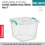 SAKLAMA KUTUSU KARE DERİN M.BOX NO:7 (14 LT) (E-626)