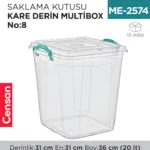 SAKLAMA KUTUSU KARE DERİN M.BOX NO:8 (20 LT) (E-627)
