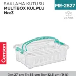 SAKLAMA KUTUSU M.BOX KULPLU NO:3 (9 LT) (E-352)