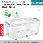 SAKLAMA KUTUSU TEKER. M.BOX MAXİ NO:4 (40 LT) (E-513)