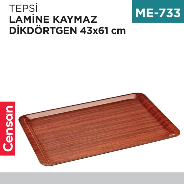 TEPSİ LAMİNE KAYMAZ 43 CM*61 CM