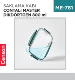 SAKLAMA KABI CONTALI MASTER DİKDÖRTGEN 800 ML (30812)