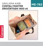 SAKLAMA KABI CONTALI MASTER DİKDÖRTGEN 1400 ML (30813)