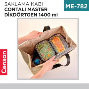 SAKLAMA KABI CONTALI MASTER DİKDÖRTGEN 1400 ML (30813)