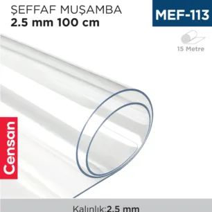 ŞEFFAF MUŞAMBA 2.5 MM 100 CM (EN)