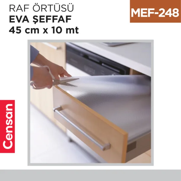 RAF ÖRTÜSÜ EVA SİLVER ŞEFFAF EKO 45 CM*10 MT