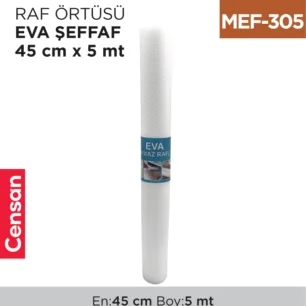 RAF ÖRTÜSÜ EVA ŞEFFAF 45 CM *5 MT