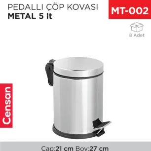 PEDALLI ÇÖP KOVASI METAL 5 LT (1002)(403)