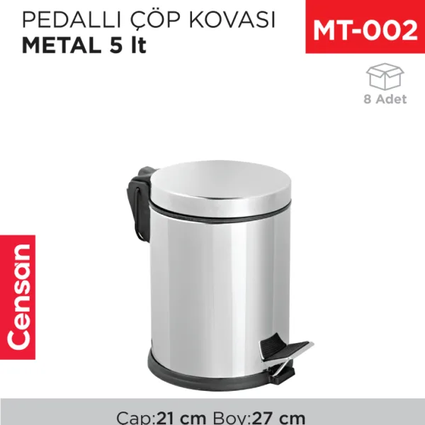 PEDALLI ÇÖP KOVASI METAL 5 LT (1002)(403)