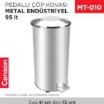 PEDALLI ÇÖP KOVASI METAL 95 LT (1070)