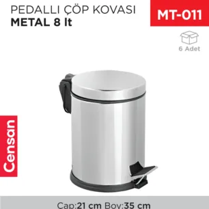 PEDALLI ÇÖP KOVASI METAL 8 LT(3108)(404)