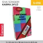 SIVA SÜNGERİ KARMA 24LÜ (147/18)