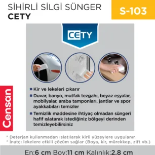 SİHİRLİ SİLGİ SÜNGER CETY