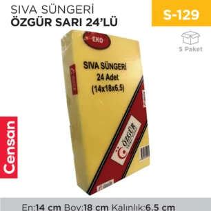 SIVA SÜNGERİ ÖZGÜR SARI 24LÜ