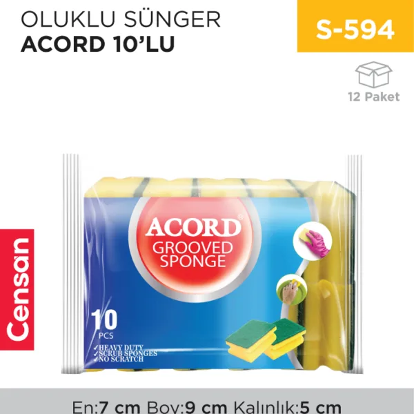 OLUKLU SÜNGER ACORD 10LU