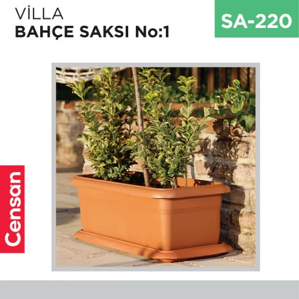 VİLLA BAHÇE SAKSI NO:1 TABAKSIZ (39 LT)