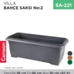 VİLLA BAHÇE SAKSI NO:2 TABAKSIZ (62 LT)