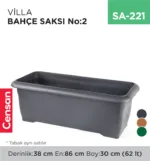 VİLLA BAHÇE SAKSI NO:2 TABAKSIZ (62 LT)