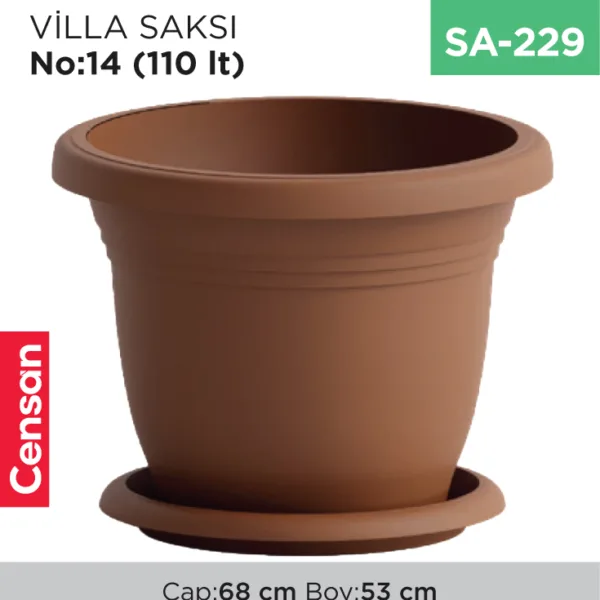 VİLLA SAKSI NO:14 (110 LT) (V514)