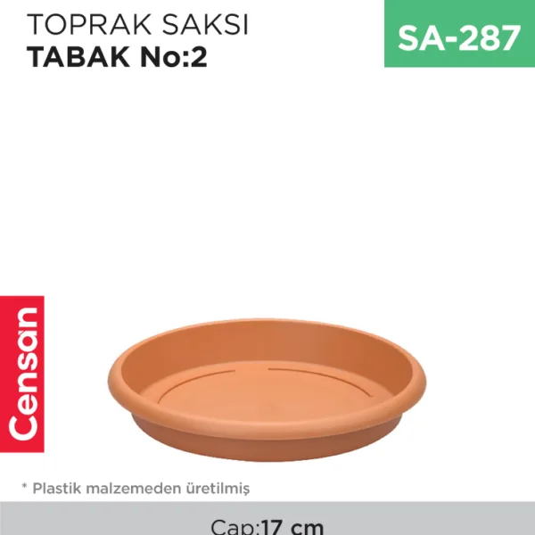 TOPRAK SAKSI TABAK NO:2 (ÇAP:17 CM)