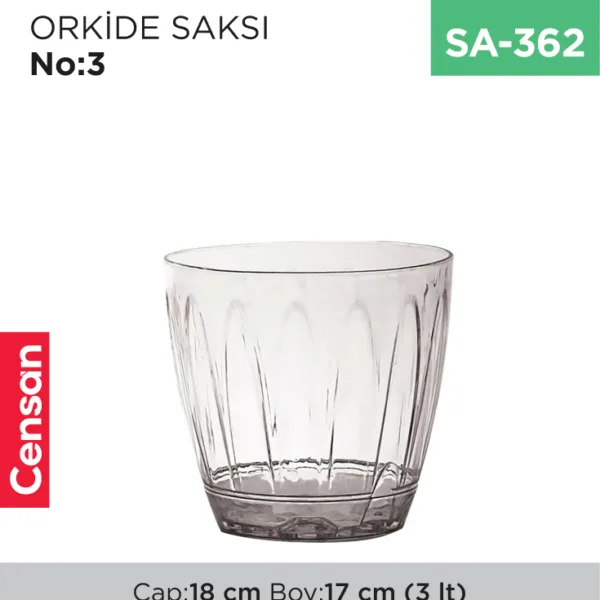 ORKİDE SAKSI NO:3 (3 LT) (OR03)