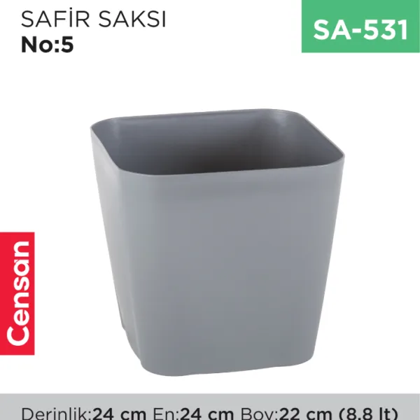 SAFİR SAKSI NO:5 TABAKSIZ(SF05)