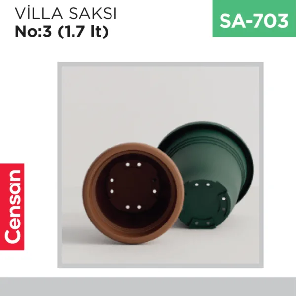 VİLLA SAKSI NO:3 TABAKSIZ (1.7 LT) (V503)
