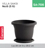 VİLLA SAKSI NO:6 TABAKSIZ (5 LT) (V506)