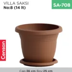 VİLLA SAKSI NO:8 TABAKSIZ (14 LT) (V508)