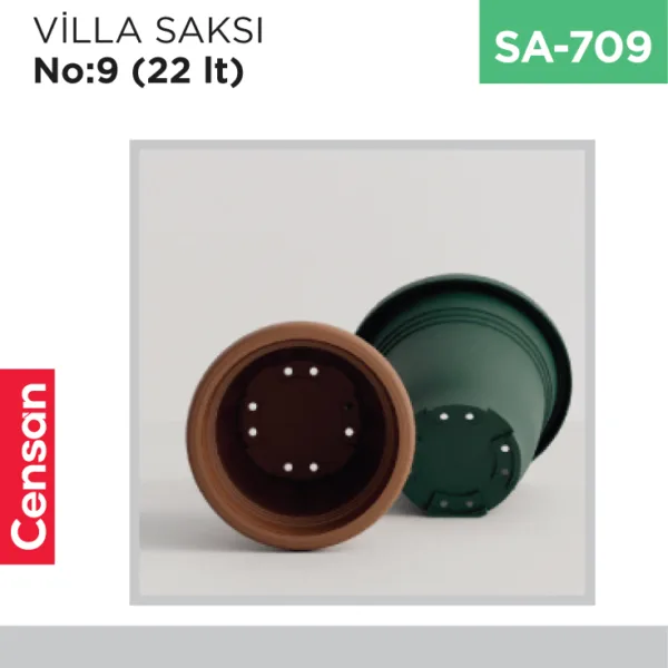 VİLLA SAKSI NO:9 TABAKSIZ (22 LT) (V509)