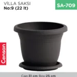 VİLLA SAKSI NO:9 TABAKSIZ (22 LT) (V509)