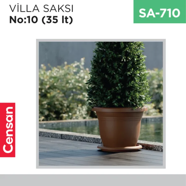 VİLLA SAKSI NO:10 TABAKSIZ (35 LT) (V510)