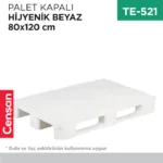 PALET KAPALI HİJYENİK BEYAZ 80*120