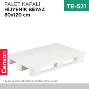 PALET KAPALI HİJYENİK BEYAZ 80*120