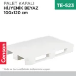 PALET KAPALI HİJYENİK BEYAZ 100*120