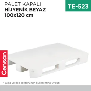 PALET KAPALI HİJYENİK BEYAZ 100*120