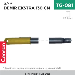 SAP DEMİR KENDİNDEN VİDALI 130 CM