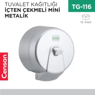 TUVALET KAĞITLIĞI İÇTEN ÇEKMELİ MİNİ M.GRİ (K3M)