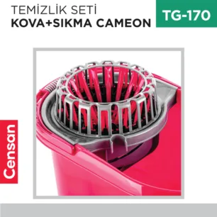 TEMİZLİK SETİ KOVA+SIKMA CAMEON (TP-665)