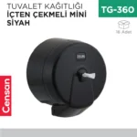 TUVALET KAĞITLIĞI İÇTEN ÇEKMELİ MİNİ VİALLİ SİYAH (K3B)