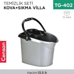 TEMİZLİK SETİ KOVA+SIKMA VİLLA (TE100)