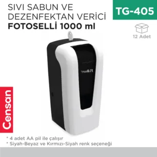 SIVI SABUN VE DEZENFEKTAN VERİCİ FOTOSELLİ 1000 ML (F052)